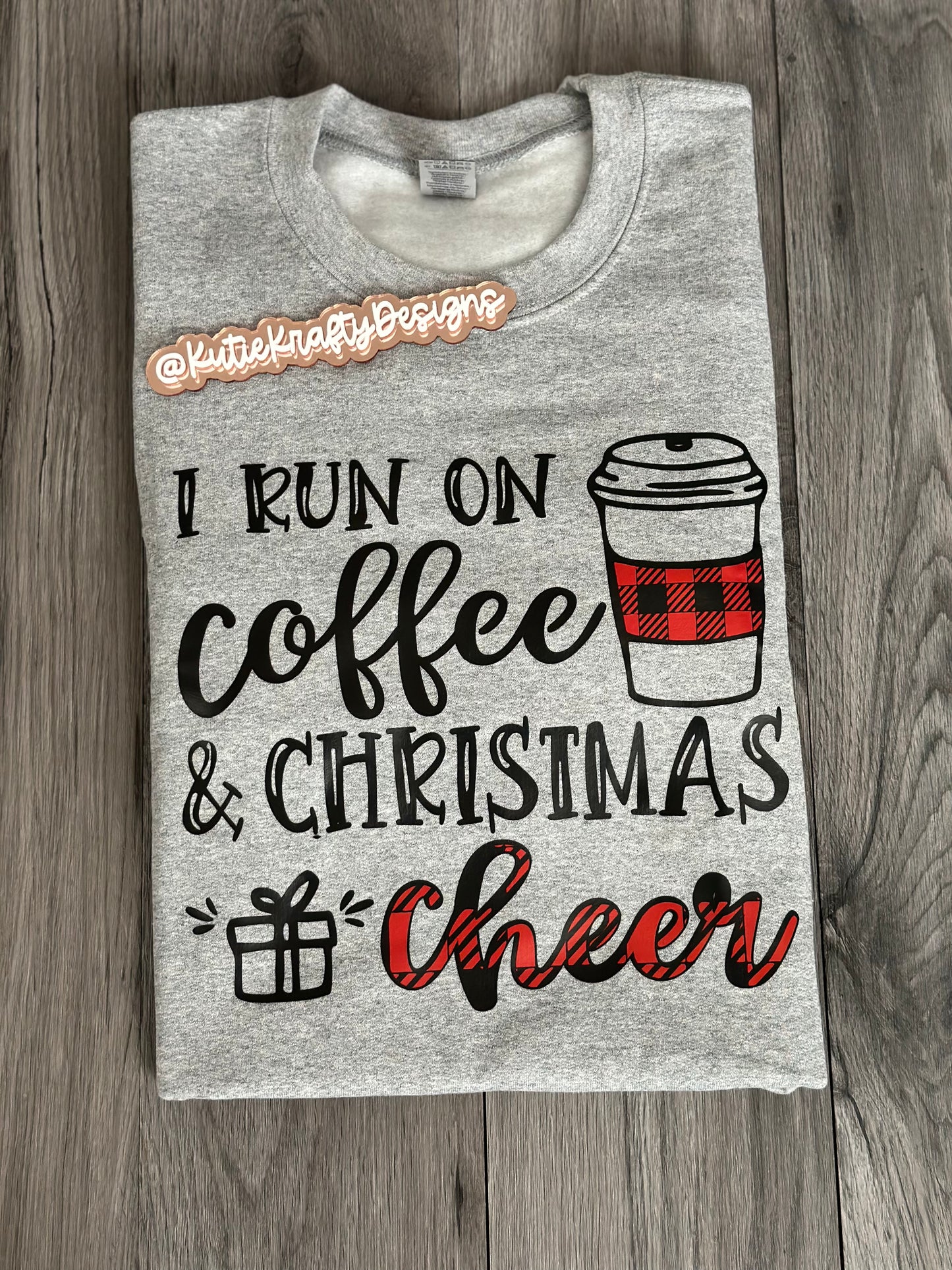I run on coffee Christmas Cheer