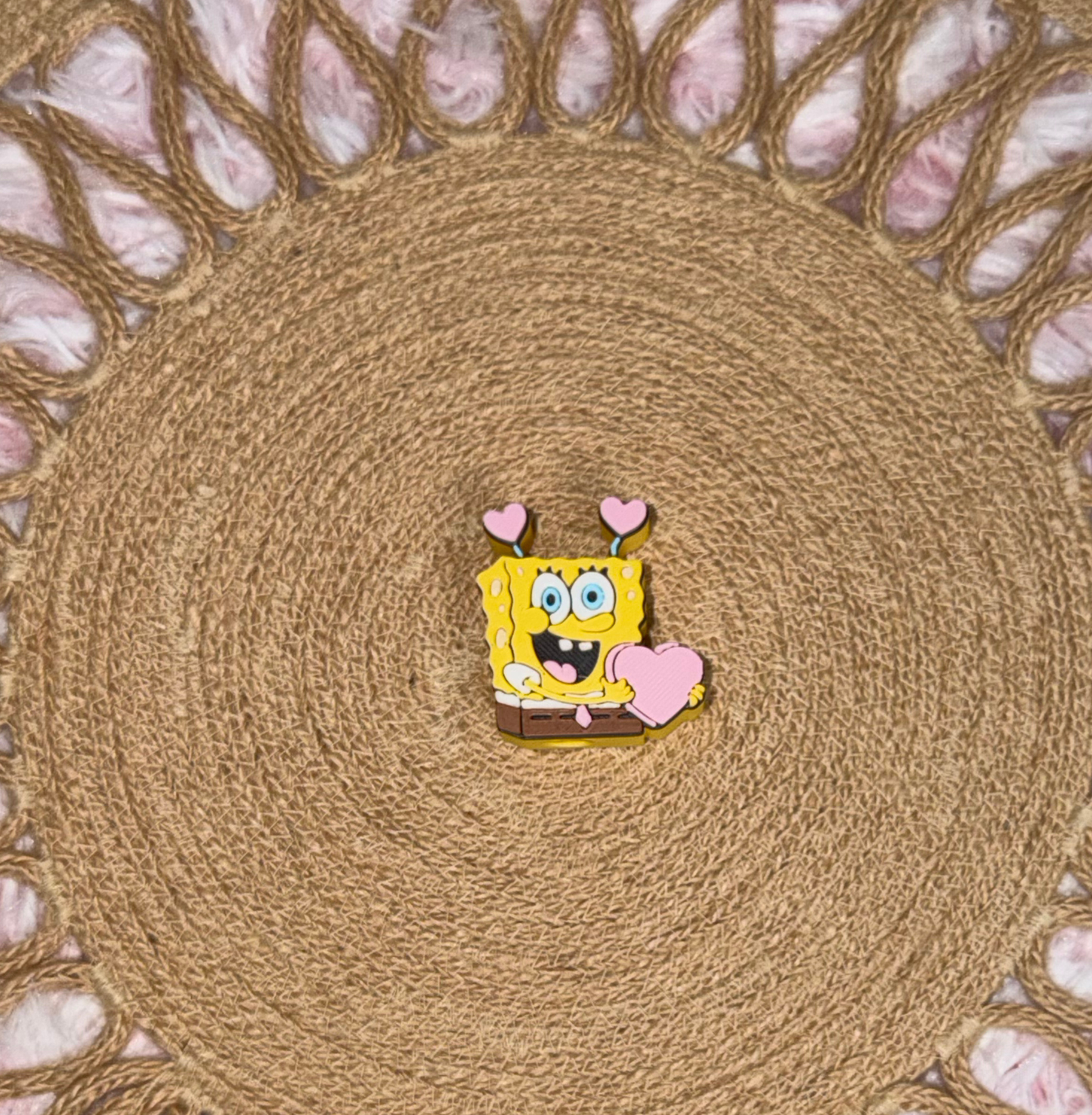 Yellow Sponge Straw Topper