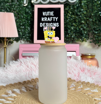 Yellow Sponge Straw Topper