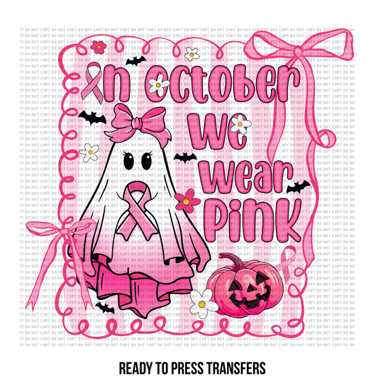 Pink Coquette Ghostie Awareness
